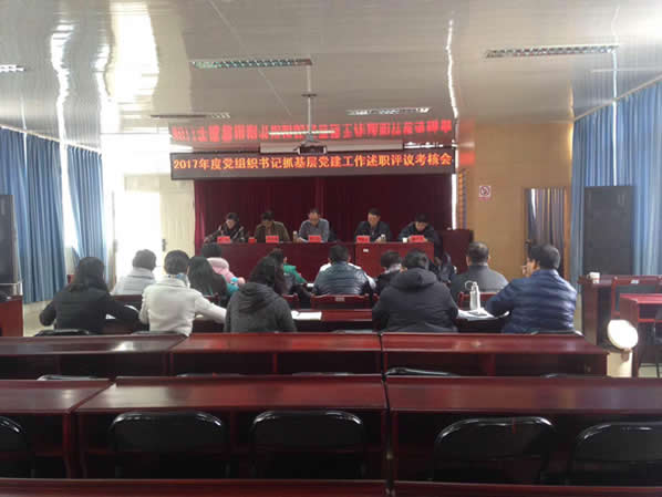 保山市中医医院召开2017年度党组织书记抓基层党建工作述职评议考核会(图1)